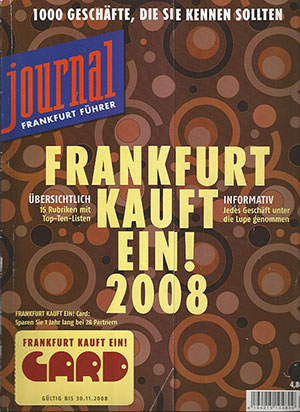Presseartikel Journal Frankfurt kauft ein (2008)