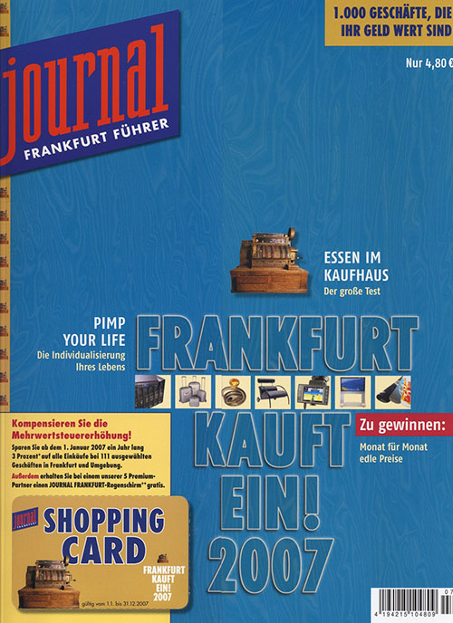 Presseartikel Journal Frankfurt kauft ein (2006)